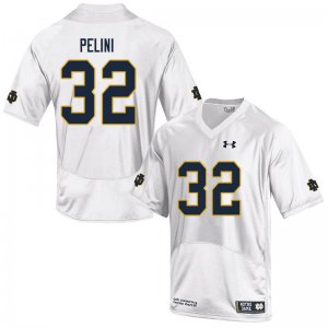 Notre Dame Fighting Irish Men's Patrick Pelini #32 White Under Armour Authentic Stitched College NCAA Football Jersey LNC0799HZ